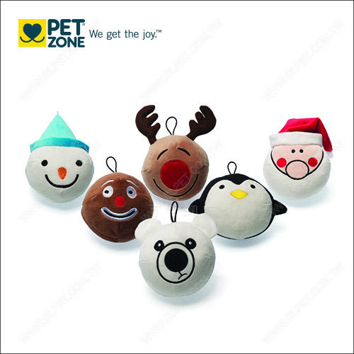 【吉樂網】美國OurPet's LOLdog《聖誕派對表情符號》啾啾寵物玩具球1入.聖誕禮物.交換禮物