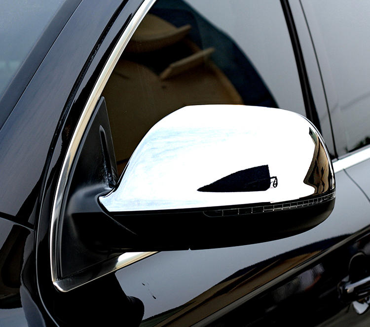 圓夢工廠 Audi 奧迪 Q7 2007~2009 超質感 改裝 防撞 鍍鉻銀 後視鏡蓋 後照鏡蓋 照後鏡蓋保護飾貼