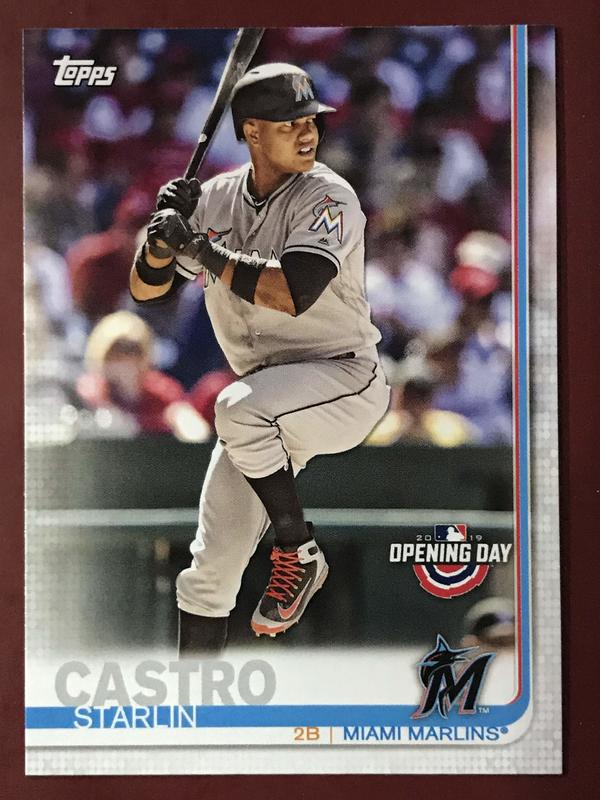 2019 Topps Opening Day #87 Starlin Castro 馬林魚隊