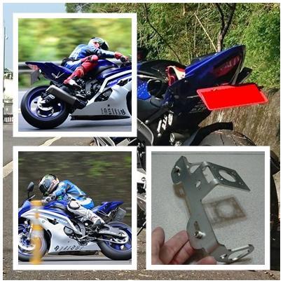 【普龍貢-實體店面】鬍鬚牌-白鐵3MMCNC雷射短牌架YZF-R6 R6