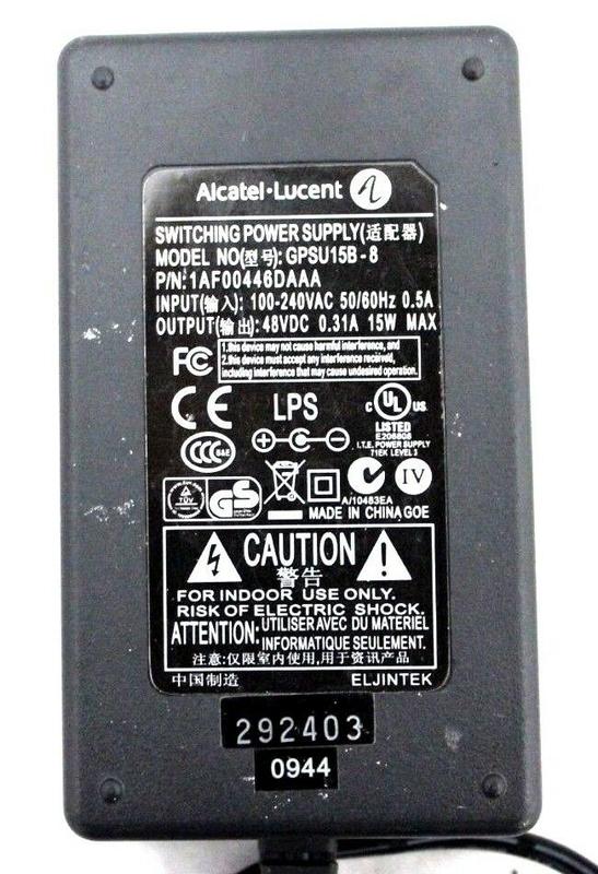 Alcatel Lucent 48VDC Switching Power Supply GPSU15B-8