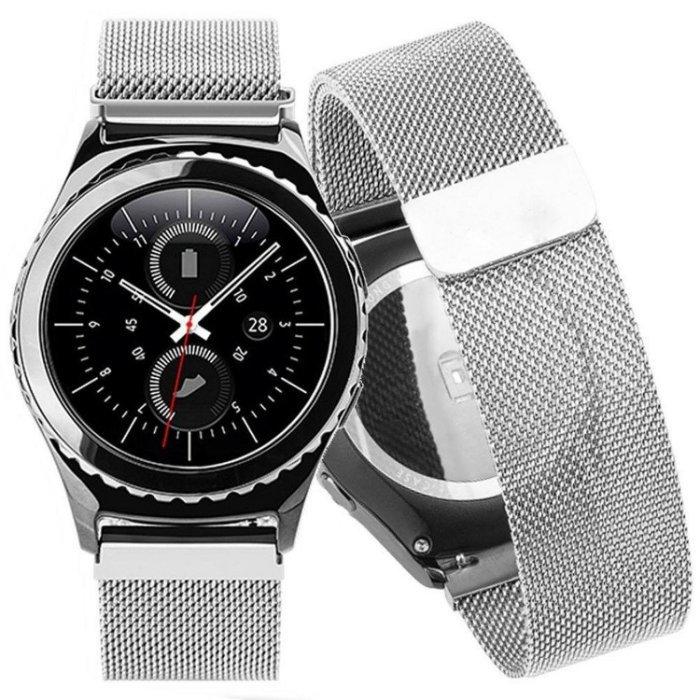 錶帶屋 『快拆裝置』16mm 18mm 20mm 22mm免工具各款智慧錶不銹鋼米蘭帶磁吸錶帶鋼帶