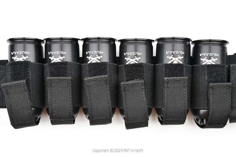 RST 紅星 - AMD 40mm 榴彈腰帶 可掛12顆 ICS瓦斯榴彈也適用 黑色 ... 07290