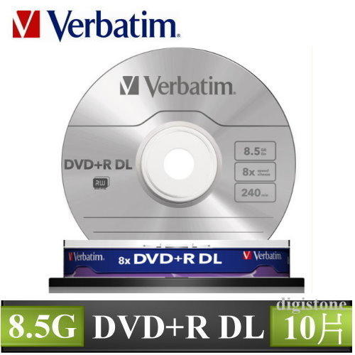[出賣光碟] 威寶 8x DVD+R DL 空白光碟 燒錄片 國際版 單面雙層8.5G 原廠10片布丁桶裝