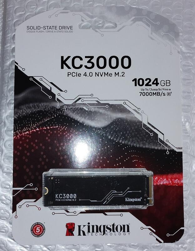 售 金士頓 KC3000 1TB Gen4 M.2 五年保 SKC3000S/1024G