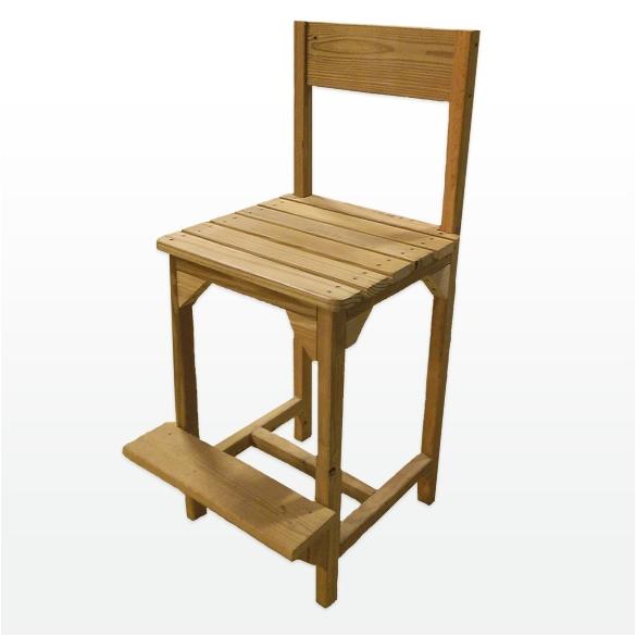 熊的木生活︱南方松木製高腳吧檯椅︱原木椅．餐桌椅．庭園桌椅．茶几．小椅子．浴室陽台．戶外室外可使用︱台灣製作︱免運費