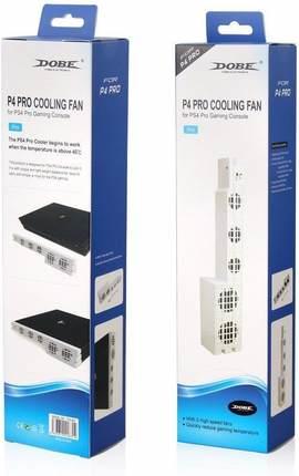 DOBE PS4 PRO 7000 風扇 散熱器 平式風扇 智能啟停溫控後置風扇 （ 白色）