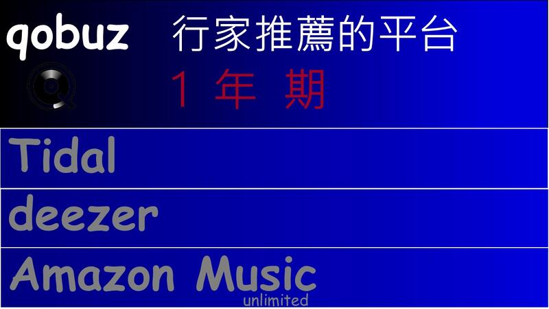 ♦♦年租方案♦♦ Qobuz HiRes 無損音樂 代辦服務