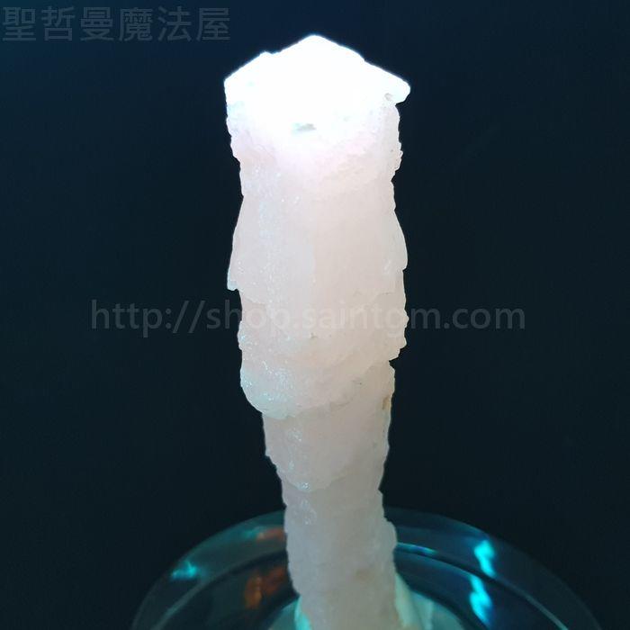 粉紅寶塔冰晶石柱狀單晶190708-31(有螢光反應)~湖南郴州
