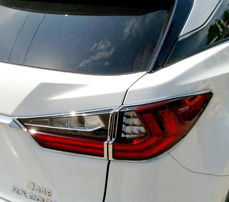 圓夢工廠 Lexus RX200t RX350 RX450h 2016~on 改裝鍍鉻銀 車燈框飾貼 後燈框 尾燈框