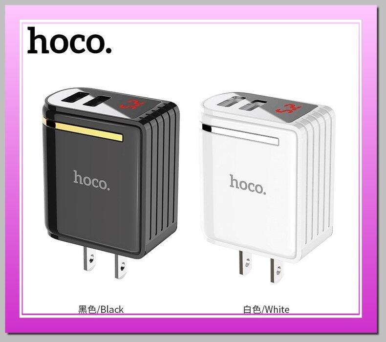 HOCO 充電頭 充電器 雙口 LED數位顯示 電壓電流 2.4A  12W 盒裝