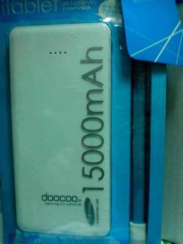 全新品盒裝 doocoo itablet 15000mAh行動電源 鋰聚合電池