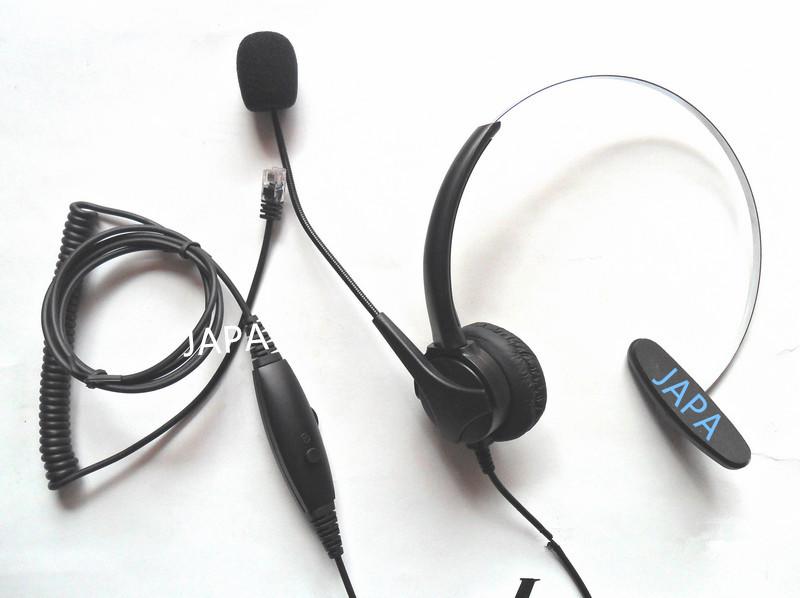 耳機/頭戴單耳式/適用於任何總機/麥克風臂可360度調整/可調整音量大小聲/對話清晰/附端子線/保固一年