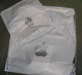 APPLE 蘋果 塑膠袋 購物袋 28X31cm iPhone Macbook