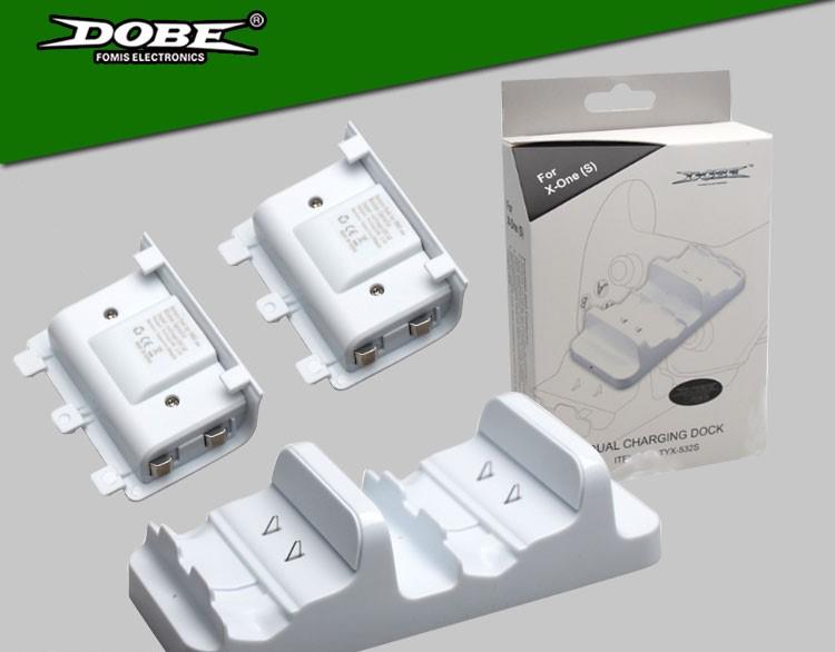 XBOX ONE S X 版 無線 雙電池 座充  充電池 充電器 手把 手柄 (白色)