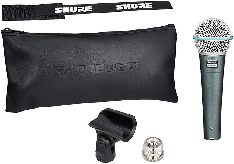 音響世界二館:SHURE Beta 58A經典麥克風-贈美製3-5米有開關麥克風線-原