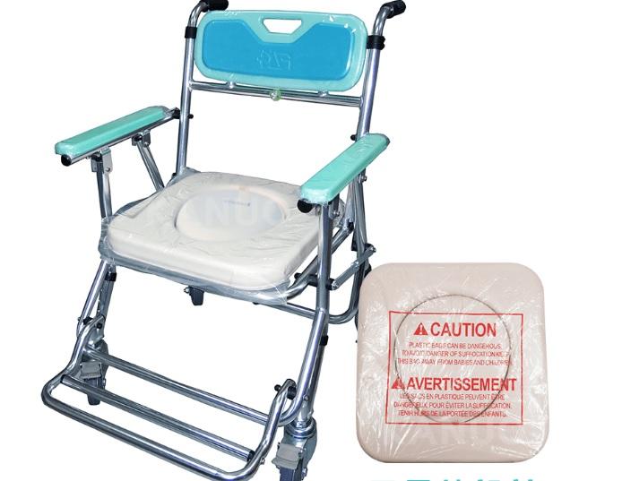 鋁合金附輪收合式便器椅 附輪便器椅 浴室椅 洗便椅 便盆椅 便器椅有店面才安心