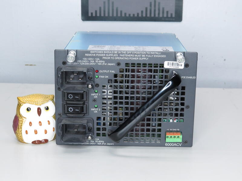 Cisco PWR-C45-6000ACV 4500 6000W AC Dual Input Power Supply