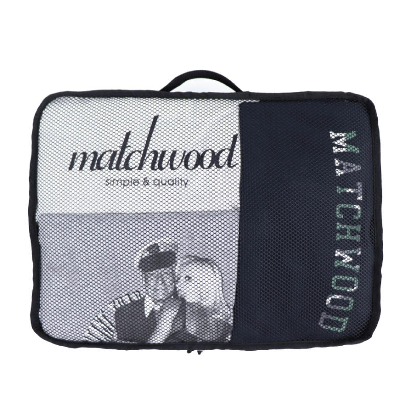 【Matchwood直營】Matchwood Travel Storage Bag 旅行衣物收納袋 全黑款三入一組優惠價