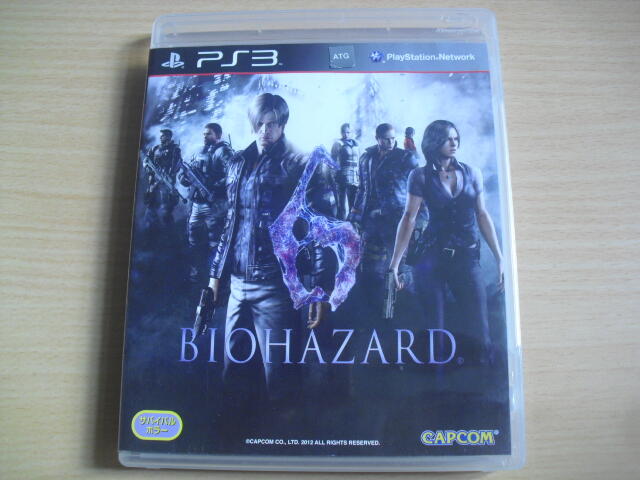 ※隨緣電玩※絕版 PS3．Resident Evil 6《一片裝》惡靈古堡 6㊣正版㊣附說明書/原盒包裝．一片裝399元