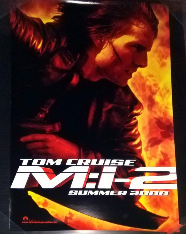 絕版【美國雙面原版電影海報】不可能的任務2 Mission: Impossible II (2000年海報)