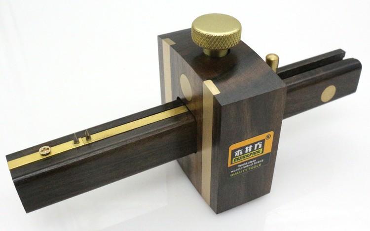木井方 歐式 黑檀木劃線器 木工畫線 工具 多功能螺桿式 刻線器