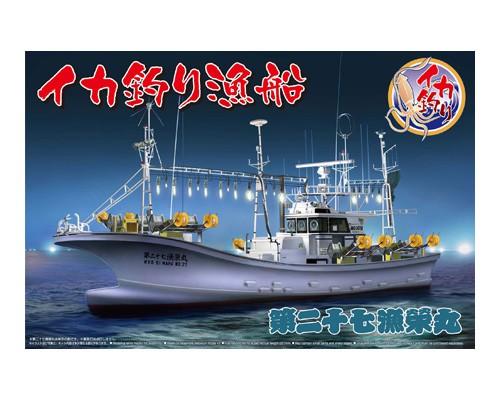 模型完成品/代工含料件漁船日本漁港夜釣魷魚船 (請先連繫訂製勿直接下標)