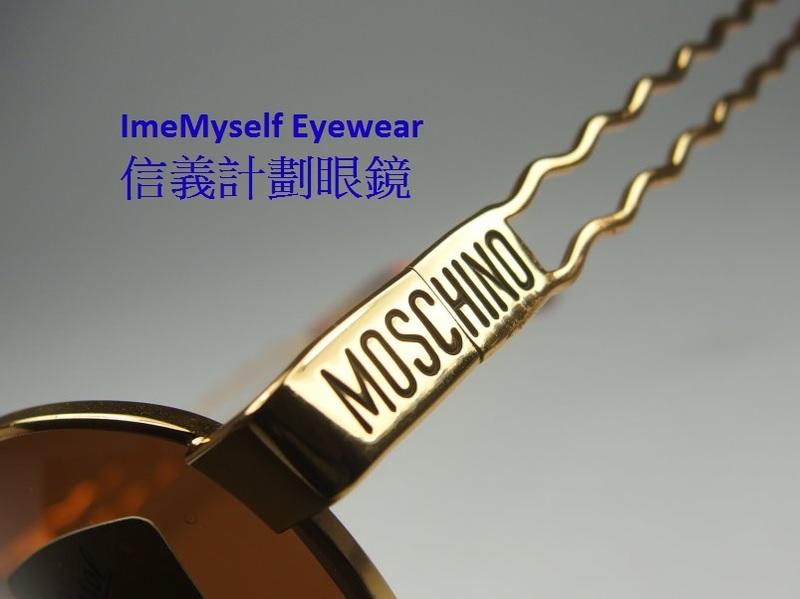 【信義計劃】ImeMyself Eyewear MOSCHINO MM414 太陽眼鏡 義大利製 金屬框 圓框 鏤空鏡腳