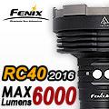 Fenix RC40 2016充電搜索手電筒-6000流明  大範圍搜索能力  雙按鍵獨立控制  充電功能  電量顯示功
