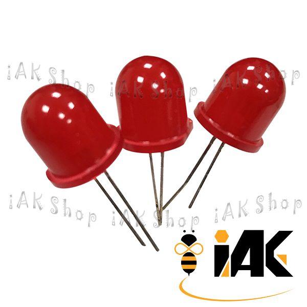 《iAK Shop》10mm F10 紅發紅光 草帽 發光管 圓形 LED發光管 二極管【111716201】
