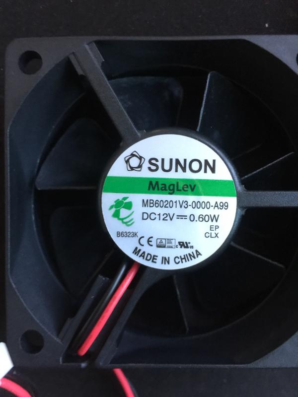 SUNON MB60201V3-0000-A99 60 mm x 60 mm x 20 mm 2-pin 靜音風扇