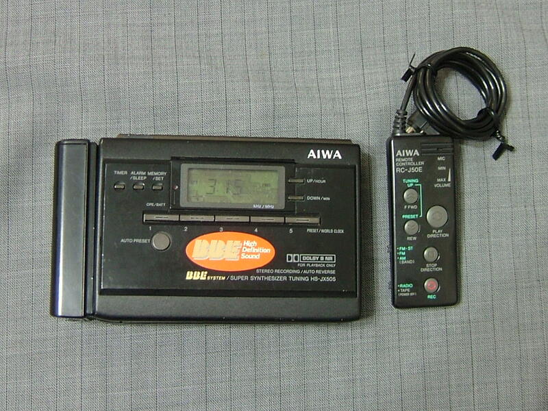 AIWA HS-JX505 卡式隨身聽（故障請看說明）