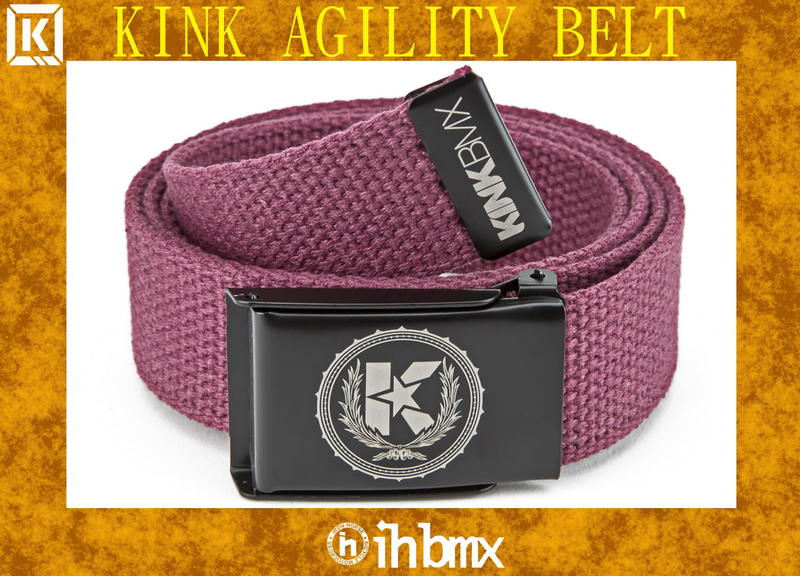 [I.H BMX] KINK AGILITY BELT 時尚流行休閒皮帶 栗色 FixedGear特技腳踏車場地車
