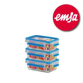 德國EMSA玻璃保鮮盒 三件組#514170