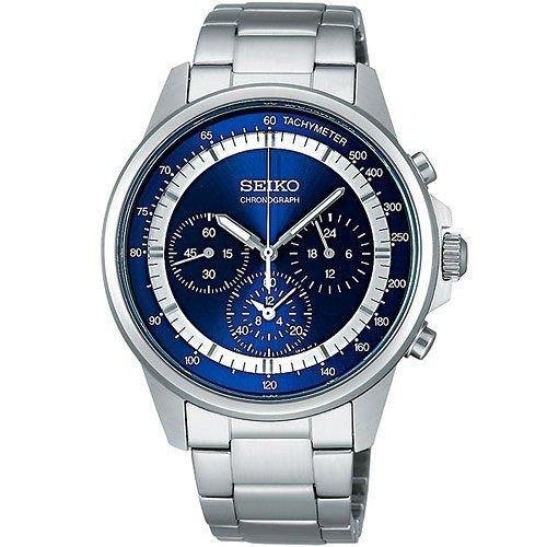 SEIKO SPIRIT系列經典計時腕錶（7T11-0BH0B） - 藍