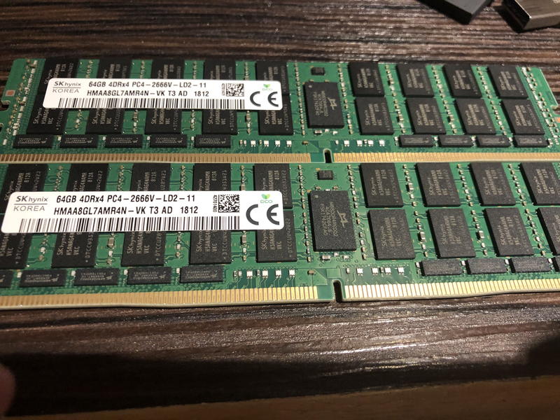 伺服器記憶體 海力士 64G 4DRX4 DDR4 2666 ECC REG 64G