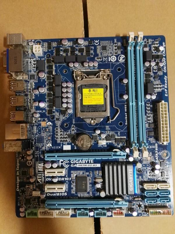 庫存品 1155腳位 技嘉 GA-H67M-D2-B3 Intel H67晶片