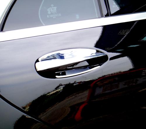 ~圓夢工廠~ Benz 賓士 S W222 S550 S600 S63 2013~on 鍍鉻防刮車門把手內襯