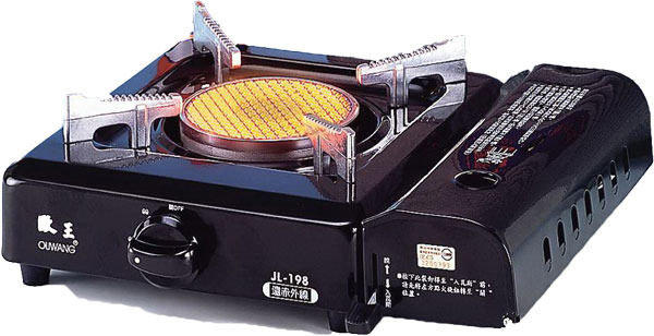 歐王卡式休閒爐 JL-198 (+贈攜帶式外盒)一體成型 遠紅外線瓦斯爐 卡式爐 烤肉爐 休閒爐 台灣製 合格安全爐