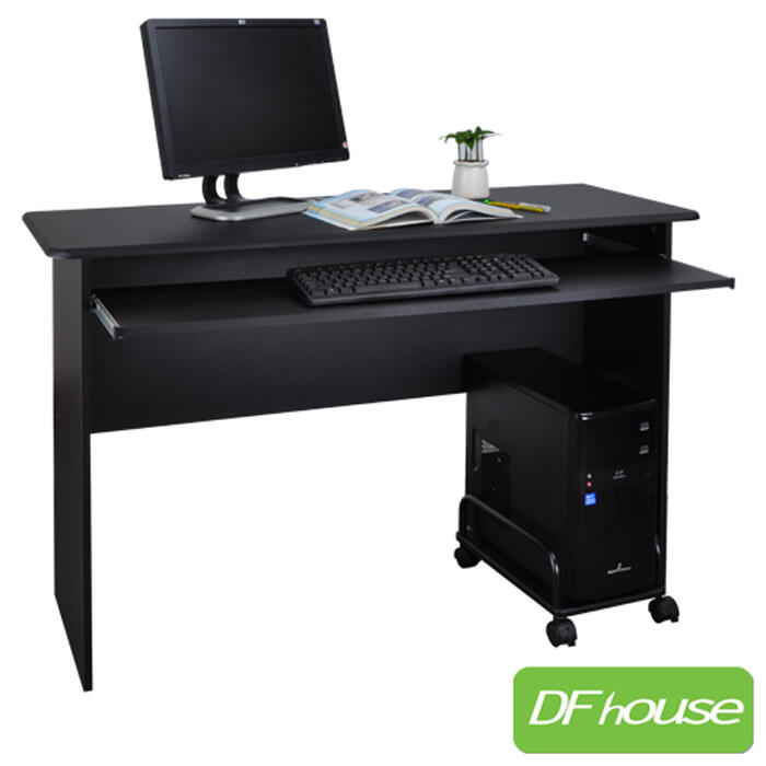 《DFhouse》黑森林附鍵盤電腦桌+主機架-2色