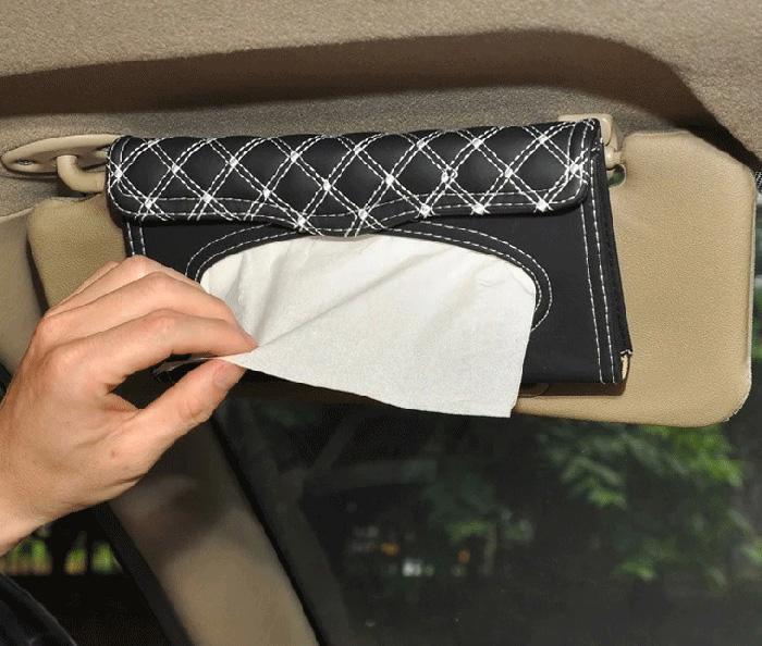 車用面紙盒 遮陽板紙巾盒 汽車衛生紙套  A504