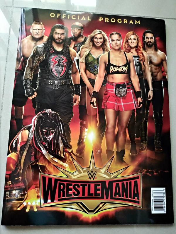 WWE Wrestlemania 2019 美國娛樂摔角 官方手冊