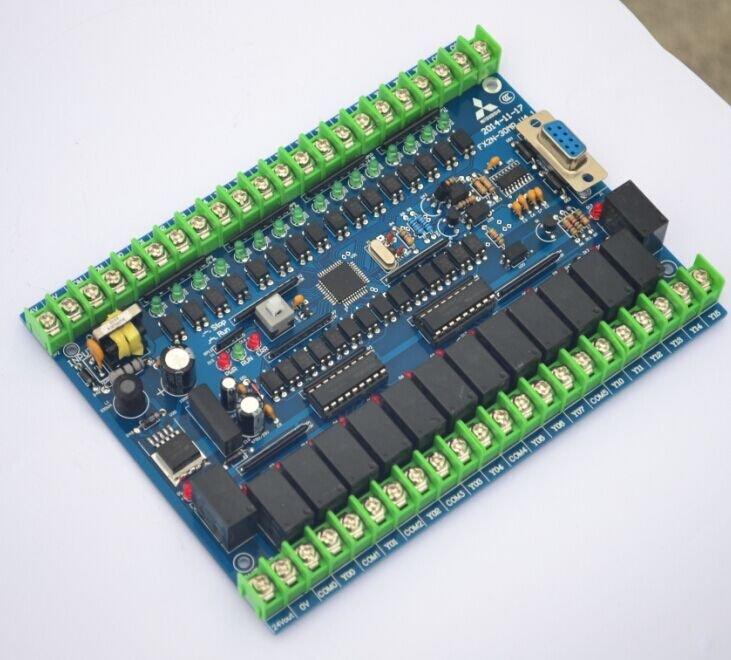 三菱FX2N 30MR PLC 工控板 在線下載梯形圖 監控 文本 掉電保持 觸摸屏 PLC 30MR