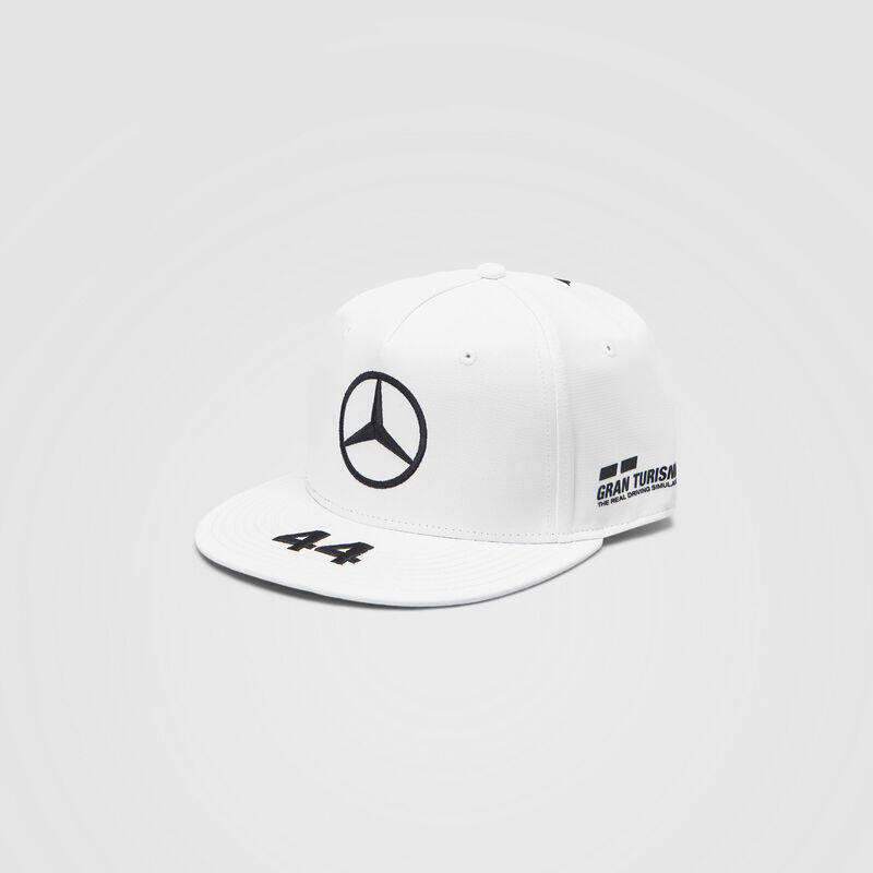 (季後價) 2019年Mercedes AMG 賓士F1車隊 Lewis Hamilton 車手帽(白)(GT贊助)