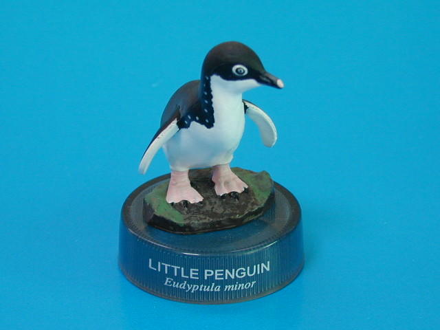 [玩具DNA] 海洋堂 北陸製果 企鵝第1彈 (2)神仙企鵝(小藍企鵝)※附彈紙.