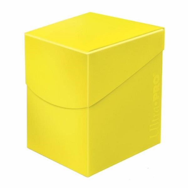 [NA諾亞方舟] UltraPRO #85690 月蝕卡盒 檸檬黃 100+ 鍛鑰者 指揮官 寶可夢 眾星雲集 MTG