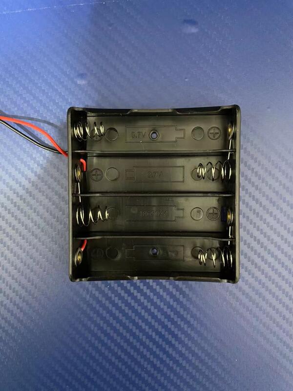 18650帶線電池盒 4節串聯 鋰電池盒 電池座帶引線 DIY雙節雙槽充電座  智能小車 Arduino【現貨】