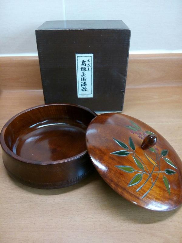 日本天然木高級美術漆器圓盒糖果盒瓜果盒免運| 露天市集| 全台最大的網 