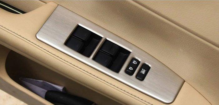 【頂級汽車精品】高品質 Lexus ES200 ES250 ES300H 不銹鋼 四門 控制面板 升降窗控制面板 內飾