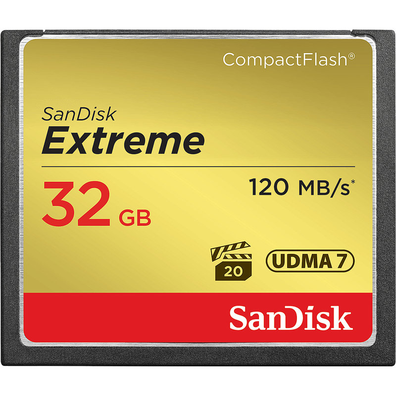 『儲存玩家』SanDisk Extreme CF 32GB 32G 記憶卡 讀 120M 寫85M 含稅 開發票 單眼
